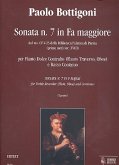 Sonate F-Dur Nr.7 für Altblockflöte (Traversflöte/Oboe) und Bc Sonate F-Dur Nr.7 für Altblockflöte (Traversflöte/Oboe) und Bc