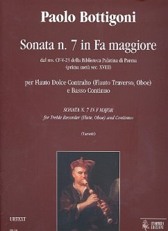 Cover Sonate F-Dur Nr.7 für Altblockflöte (Traversflöte/Oboe) und Bc