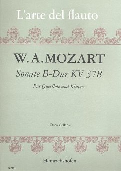 Cover Sonate B-Dur KV378 für Flöte und Klavier