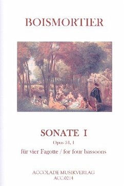 Cover Sonate d-Moll Nr.1 op.34 für 4 Fagotte Partitur und Stimmen
