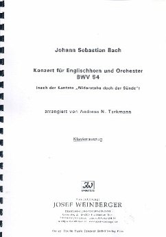 Cover Konzert BWV54 für Englischhorn und Orchester für Englischhorn und Klavier