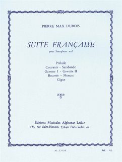 Cover Suite francaise pour saxophone seul