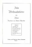 10 Weihnachtslieder für Konzertzither (mit Text)