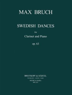 Cover Swedish Dances op.63 for clarinet and piano