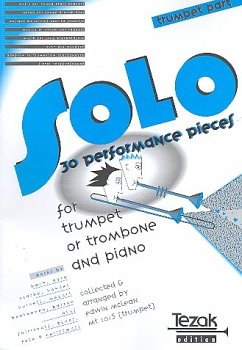 Cover 30 Performance Pieces for trumpet and piano trumpet part