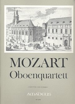 Cover Quartett F-Dur KV370 für Oboe und Streichtrio Partitur und Stimmen
