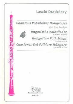 Cover 4 Hungarian Folk Songs for 2 oboes score