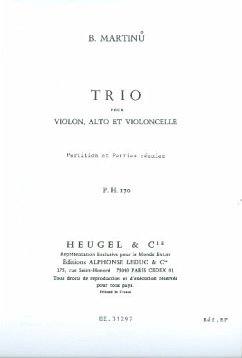 Trio ŕ cordes pour violon, alto et violoncelle partition et parties