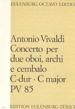 Cover Konzert C-Dur PV85 für 2 Oboen, Streicher und Cembalo Partitur