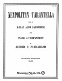 Neopolitan Tarrantella Alto Saxophone/Piano Altsaxophon und Klavier Buch