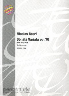 Cover Sonata variata op.70 für Viola