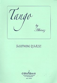 Cover Tango for 4 saxophones (SATB) score and parts