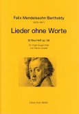 Lieder ohne Worte Band 3 op.38 für Orgel Lieder ohne Worte Band 3 op.38 für Orgel
