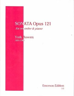 Cover Sonata op.121 for treble recorder and piano