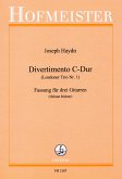 Divertimento C-Dur Hob.IV:1 für 3 Gitarren Divertimento C-Dur Hob.IV:1 für 3 Gitarren