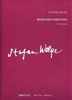 Cover March and variations for 2 pianos