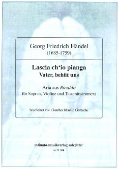 Lascia ch'io pianga für Sopran, Violine und Klavier