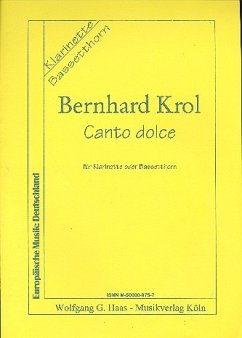 Cover Canto dolce für Klarinette (Bassetthorn) solo