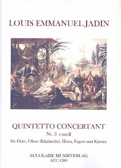 Cover Quintetto concertant c-Moll Nr.3 für Flöte, Oboe (Klarinette), Horn, Fagott und Klavier Stimmen
