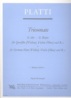 Cover Triosonate G-Dur für Flöte (Violine), Violine (Oboe) und Bc