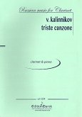 Triste canzone for clarinet and piano Triste canzone for clarinet and piano