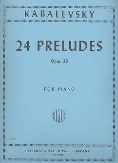 Cover 24 Preludes op.38 for piano