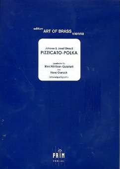 Cover Pizzicato-Polka für 2 Trompeten, Horn, Posaune und Tuba Partitur und Stimmen