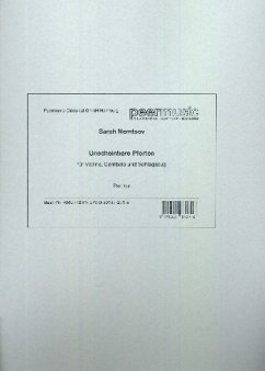 Cover Unscheinbare Pforten - Paris für Violine, Cembalo und Schlagzeug 3 Spielpartituren