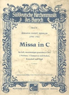 Cover Missa C-Dur für Soli, Chor, Orgel und Orchester Partitur
