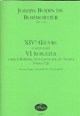 6 Sonates op.14 für 2 Fagotte (Violoncelli/Violen da gamba) 2 Spielpartituren