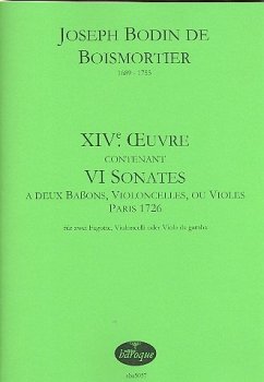Cover 6 Sonates op.14 für 2 Fagotte (Violoncelli/Violen da gamba) 2 Spielpartituren