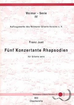 Cover 5 konzertante Rhapsodien für Gitarre