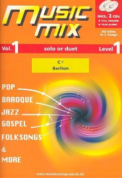 Cover Music Mix vol.1 (+2 CD's) für Bariton Bassschlüssel