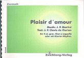 Plaisir d'amour für gem Chor und Klavier Partitur