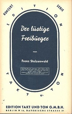 Cover Der lustige Freiburger: für Salonorchester