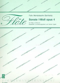 Cover Sonate f-Moll op.4 für Flöte und Klavier