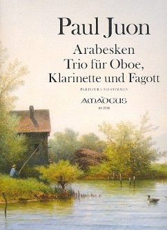 Cover Arabesken op.73 für Oboe, Klarinette und Fagott Partitur und Stimmen