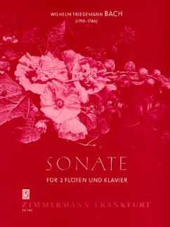 Cover Sonate D-Dur für 2 Flöten und Klavier