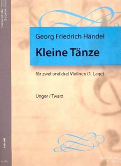 Cover Kleine Tänze für 2-3 Violinen (1. Lage) Spielpartitur