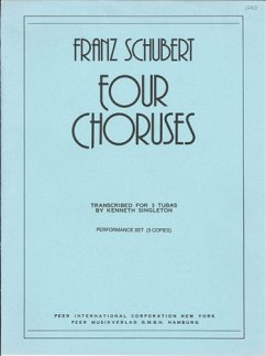 Cover 4 Choruses for 3 tubas 3 scores