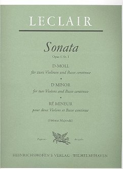 Cover Sonate d-Moll op.4,1 für 2 Violinen und Klavier Stimmen
