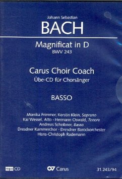 Magnificat BWV243 - Chorstimme Bass Playalong-CD