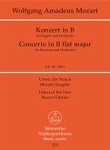 Konzert B-Dur KV191 für Fagott und Orchester Studienpartitur