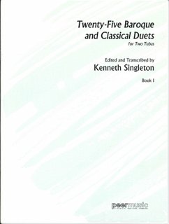 Cover 25 baroque and classical Duets vol.1 for 2 tubas 2 scores
