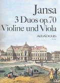 3 Duos op.70 für Violine und Viola Stimmen 3 Duos op.70 für Violine und Viola Stimmen