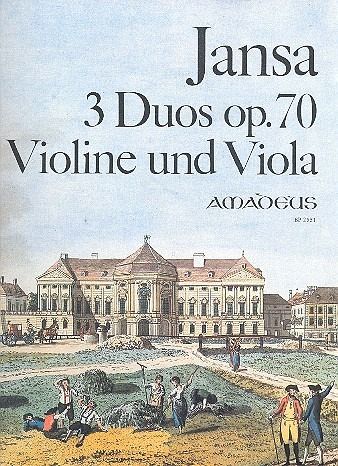 3 Duos op.70 für Violine und Viola Stimmen