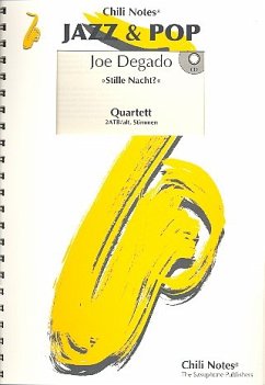 Cover Stille Nacht ? (+CD) für 4 Saxophone (AATBar) Partitur und Stimmen