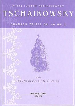 Cover Chanson triste op.40,2 für Kontrabass und Klavier