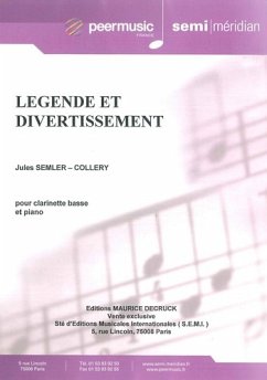 Cover Legende et Divertissement pour clarinette basse et piano