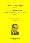 Quintett Nr.1 op.93 für Flöte, Oboe, Klarinette, Horn und Fagott Partitur und Stimmen Quintett Nr.1 op.93 für Flöte, Oboe, Klarinette, Horn und Fagott Partitur und Stimmen
